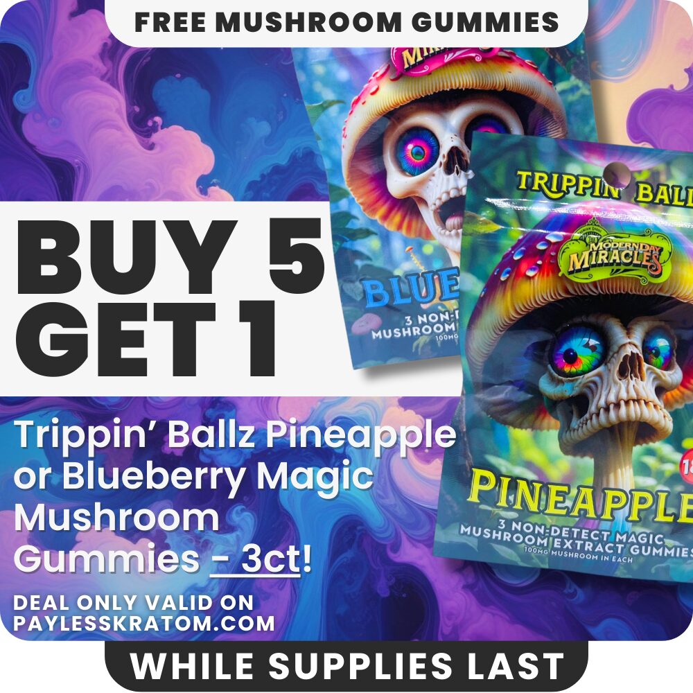 Trippin Ballz Mushroom Gummies Pineapple