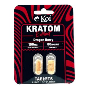 Koi Kratom Extract Tablets Dragon Berry