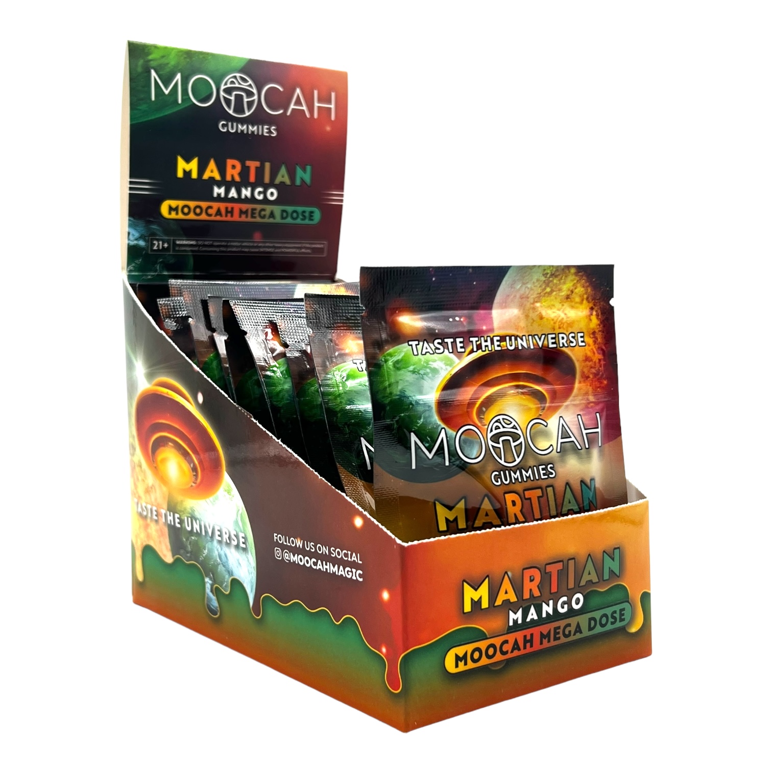 Moocah Mushroom Gummies Martian Mango 4oz - Image 3