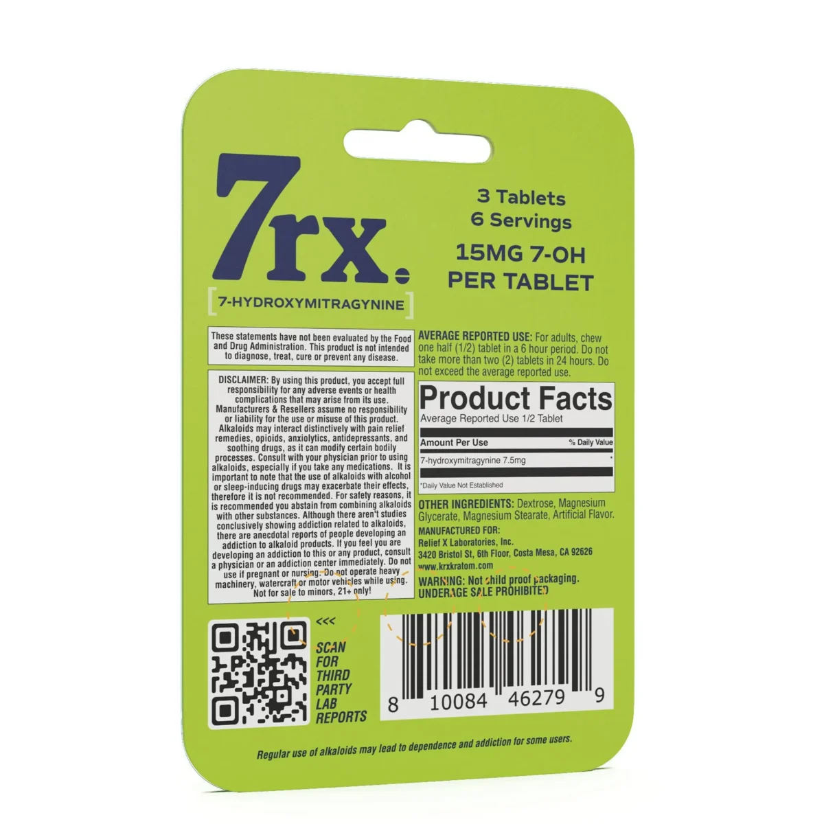 7rx 7 OH Kratom Tablets