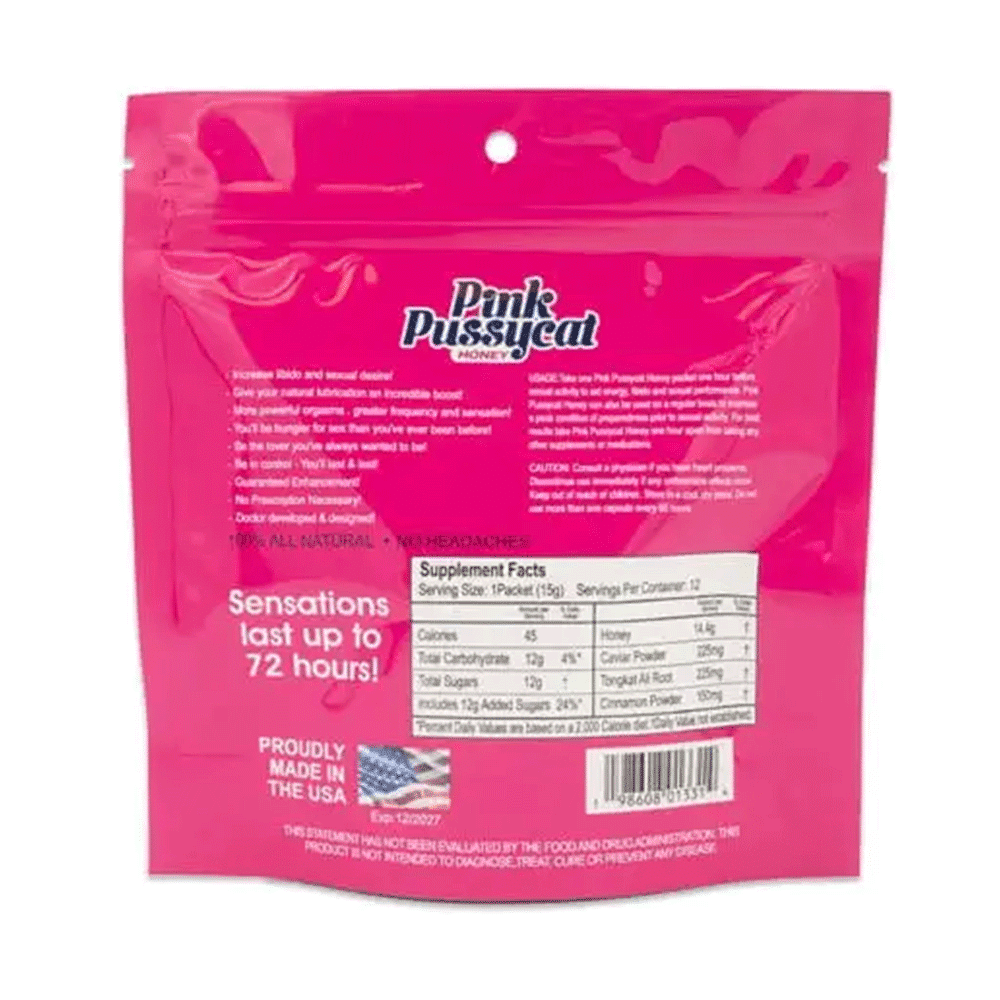 Pink Pussycat Honey Passionfruit (1 Sachet – 15 G) - Image 2