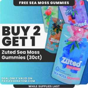 Zuted Pomegranate Sea Moss Energy Gummies