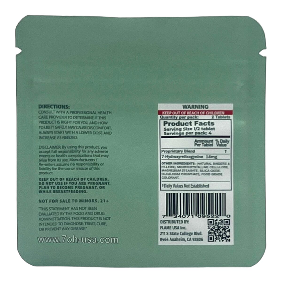 7 OH Kratom Tablets 2CT