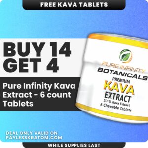 promo image of Pure Infinity Premium Gold Maeng Da Kratom Tablets, 6 count DEAL DEAL BUY 14 GET 4