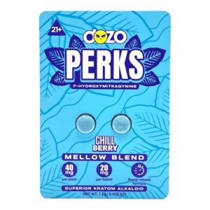 Dozo PERKS 7-OH Chill Berry Mellow Blend Tablets 20mg