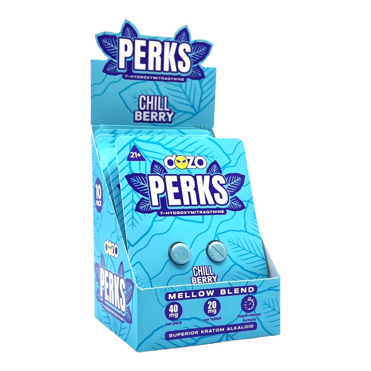 Dozo PERKS 7-OH Chill Berry Mellow Blend Tablets 20mg