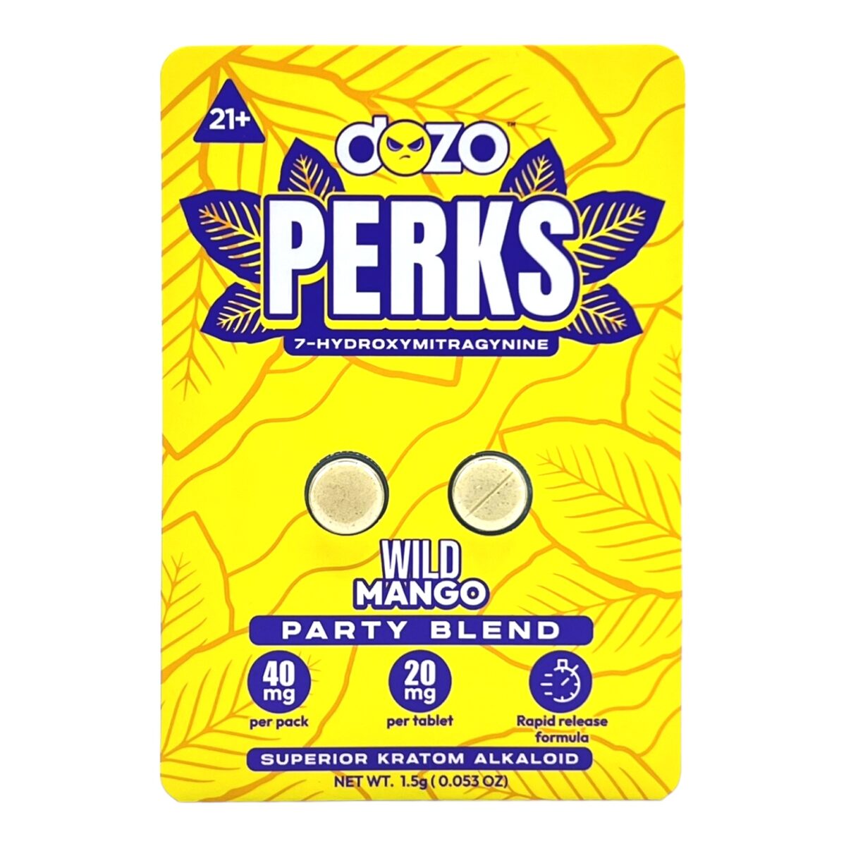 Dozo PERKS 7-OH Wild Mango Party Blend Tablets 20mg