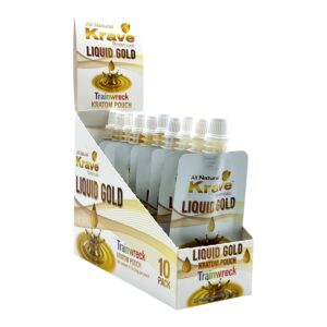 Krave Kratom Extract Liquid Gold Pouch Trainwreck
