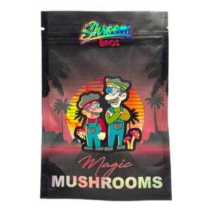 front of bag of Magic Mushroom Gummies Blue Enigma Gummies