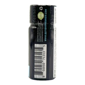 side of bottle of G-E-N Alpha Kratom Extract Shot 180mg MIT 10mL