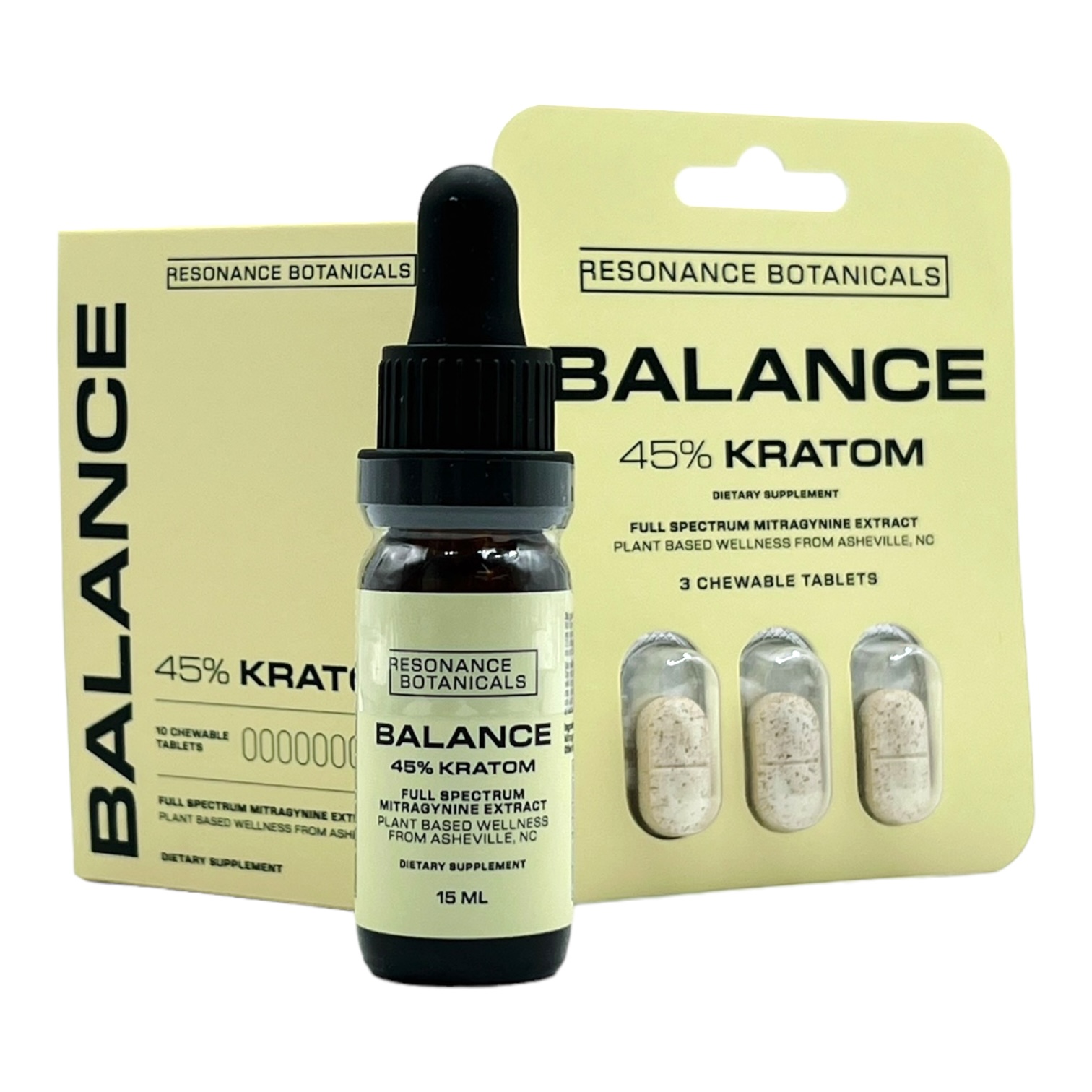 all variations and angles of Balance 45% Liquid Kratom Extract 150mg 15mL
