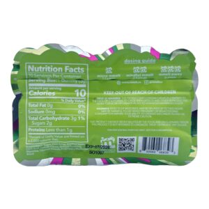 back of box of mmelt Watermelon Wave Microdose Gummies