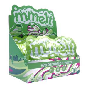 display box of mmelt Watermelon Wave Microdose Gummies