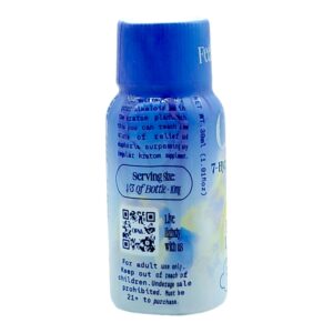 side of bottle of Opia 7-OH Shot 30mg 7-OH 60mL (var 1)