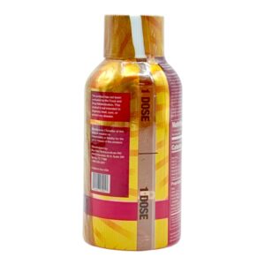 back of single bottle of K-Shot K Pow Kratom Cordyceps Capsules - 2 Count