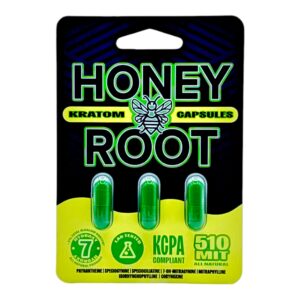 HoneyRoot Greens Kratom Capsules