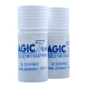 Two bottles of Magic 7-OH Tablets 15mg - 10 Count