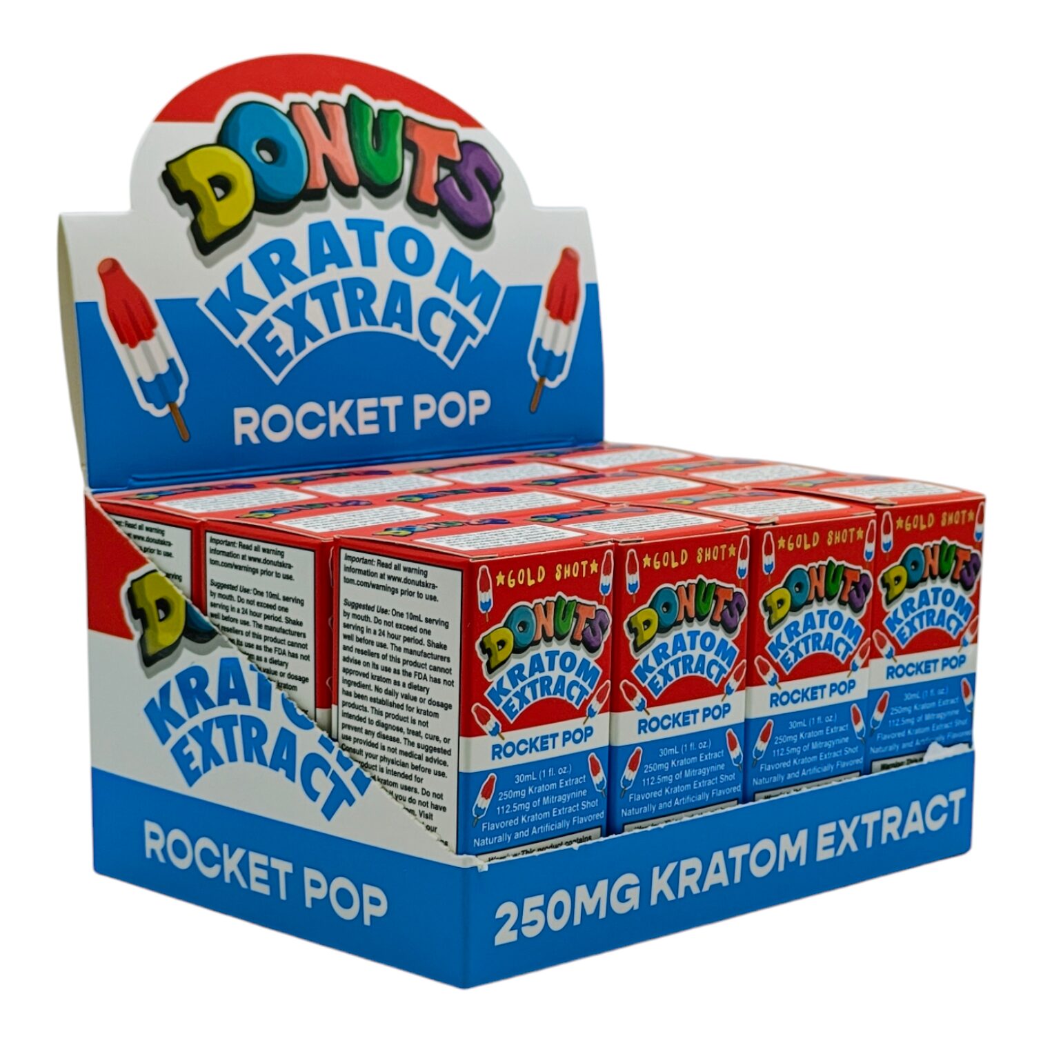 Donuts Gold Rocket Pop Kratom Shot