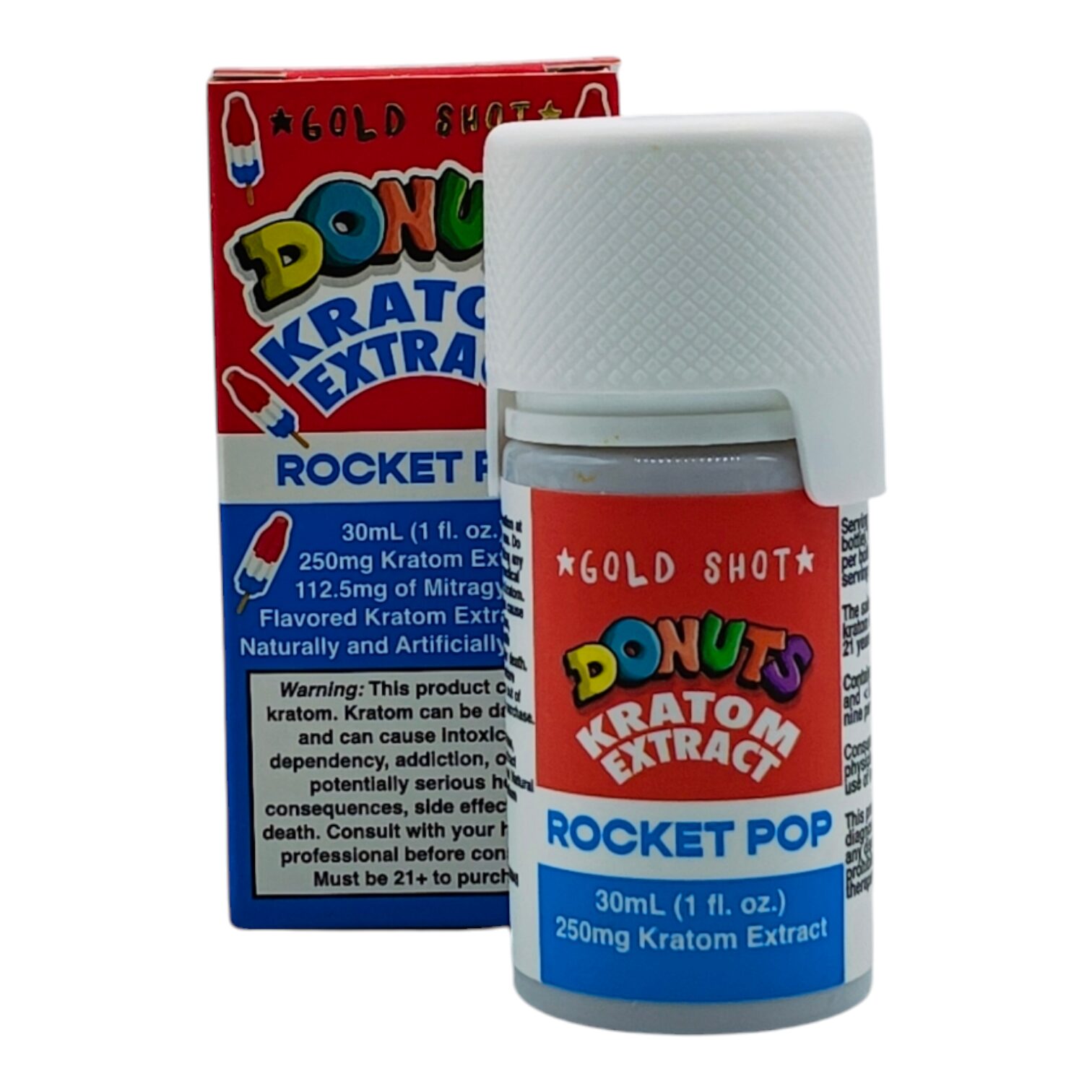 Donuts Gold Rocket Pop Kratom Shot