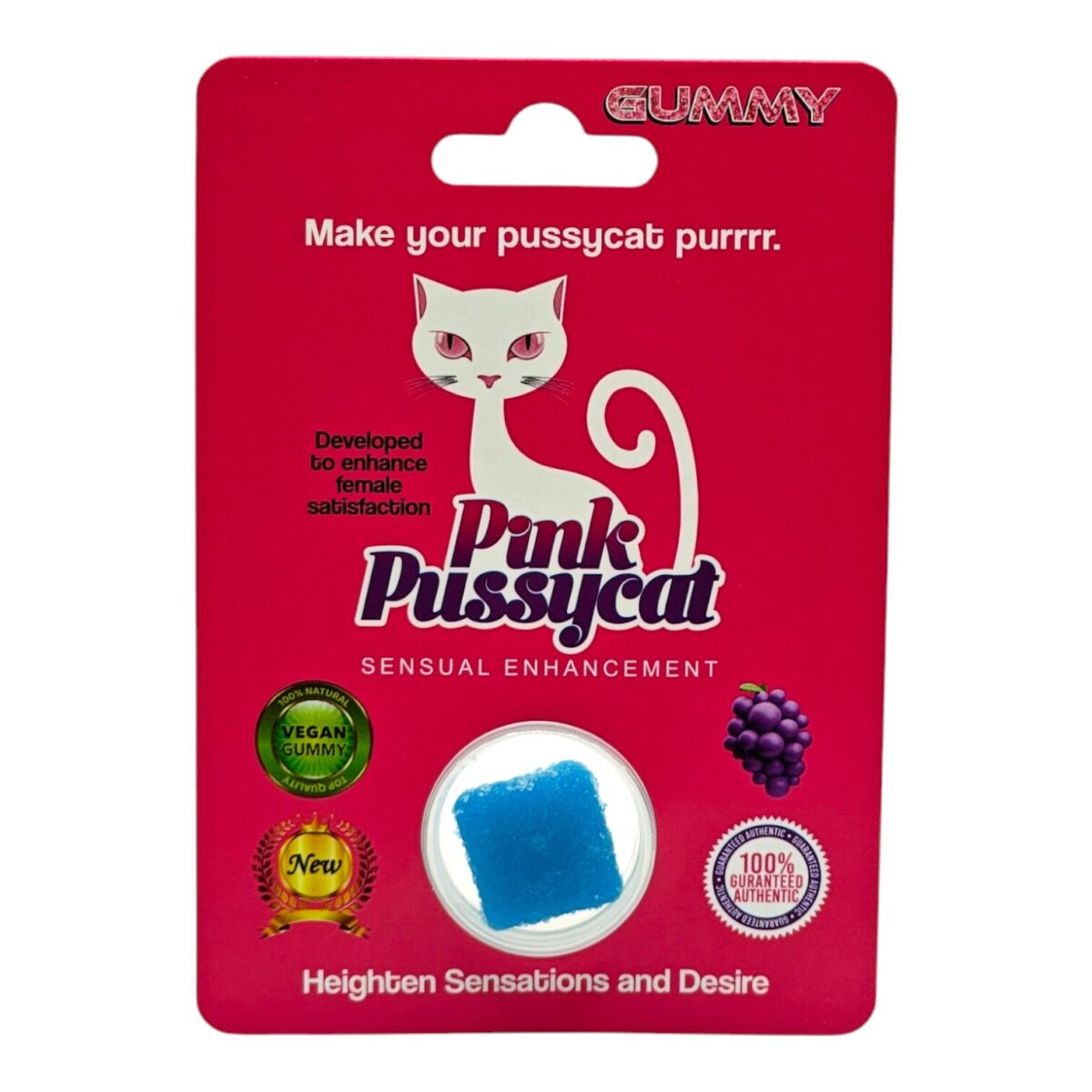 Pink Pussycat Gummy for Sensual Enhancement