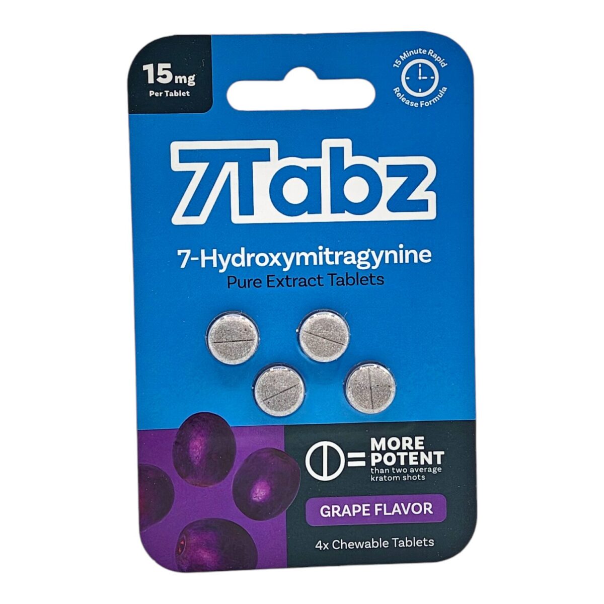 7Tabz 7OH Kratom Extract Tablets Grape