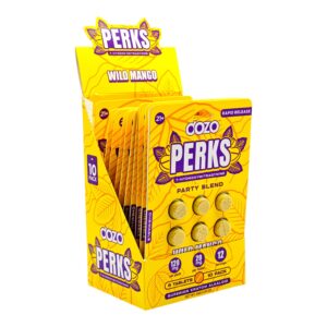 display box of Dozo PERKS 7-OH Tablets 20mg - Raw Gold, 6 Count (side) (Var 2)