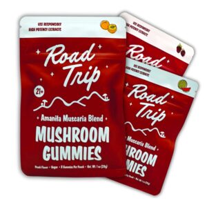Road Trip Amanita Muscaria Mushroom Gummies