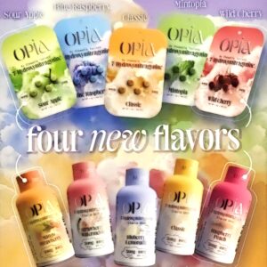 Promo social media banner for opia shots