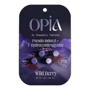 Single card of OPiA Kratom Pseudo 7-OH Tablets - Classic