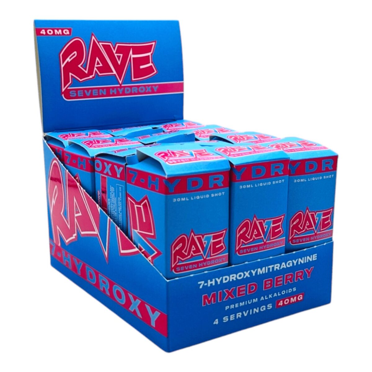 Rave Kratom 7-OH Shot Mixed Berry 40MG