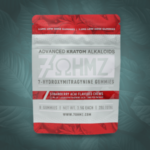 single bag of 7OHMZ Kratom Chews - Pineapple Lillikoi