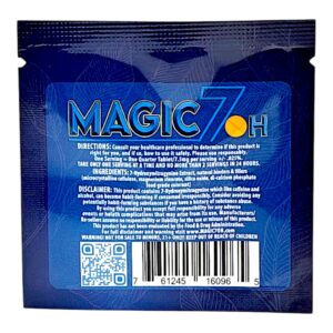 single pack of Magic 7OH Tablets 30MG - 1 Count (back)