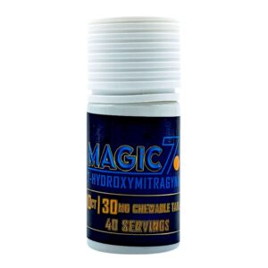 single bottle of Magic 7OH Tablets 30MG - 5 Count (front)