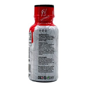 single bottle of Nature's Organix 7-OH Extract Shots - 30mL (side)