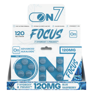 On7 7-OH+ Pseudo Focus Tablets Blue Raspberry 120mg