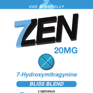 single card of 7Zen 7-OH Tablets Bliss Blend 20mg - 1 Count