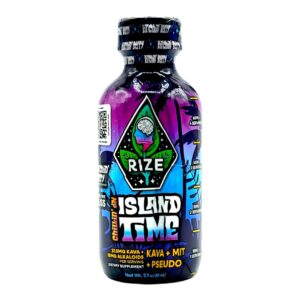 single bottle of Rize Shots Island Time Kava Mit Pseudo Shot 210mg 60mL - Bitchin' Berry