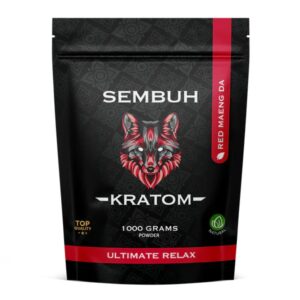 single bag of Sembuh Red Maeng Da Kratom Powder - 1000 grams