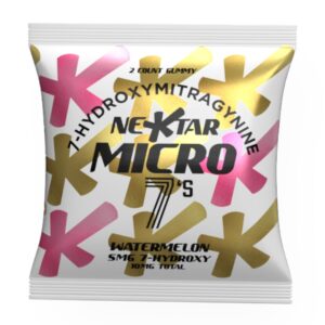 single pack of Nektar Micro 7's 7-OH Gummies 2ct 10mg - watermelon