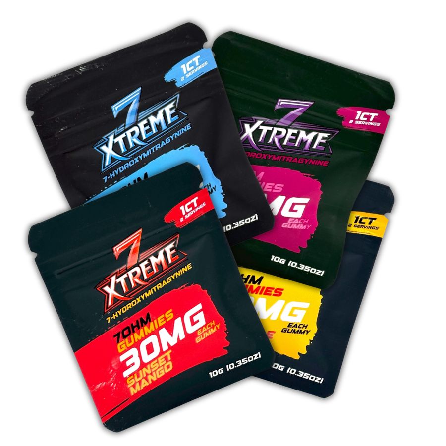 4 bags of 7 Xtreme 7-OH 30mg Gummies
