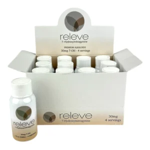 display box of Releve 7-OH Shot 30mg 30mL