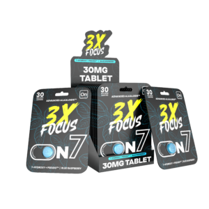 On7 7-OH Pseudo 3x Focus Tablets Blue Raspberry 30mg