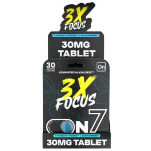 On7 7-OH Pseudo 3x Focus Tablets Blue Raspberry 30mg