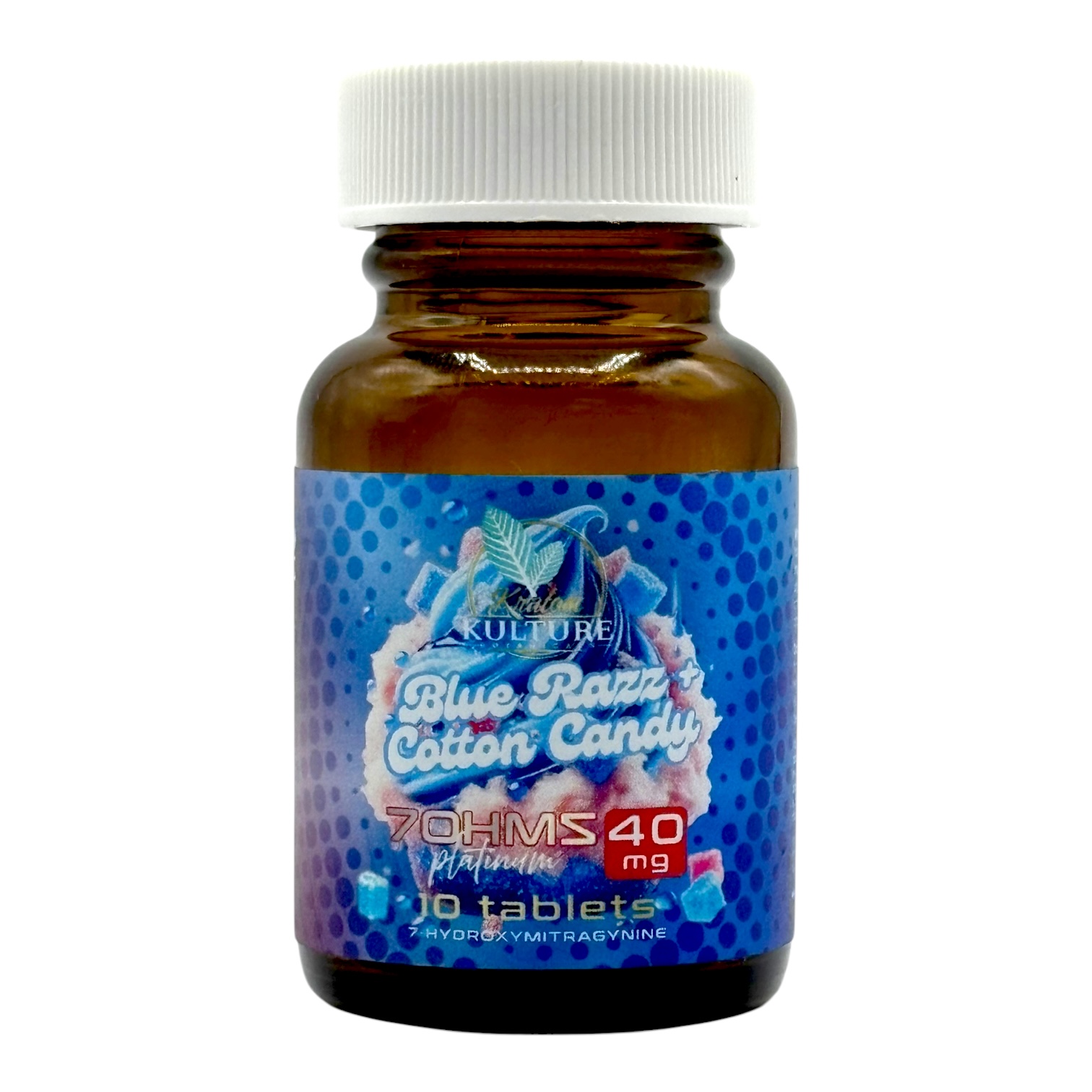 Kratom Kulture Blue Razz Flavored Tablets