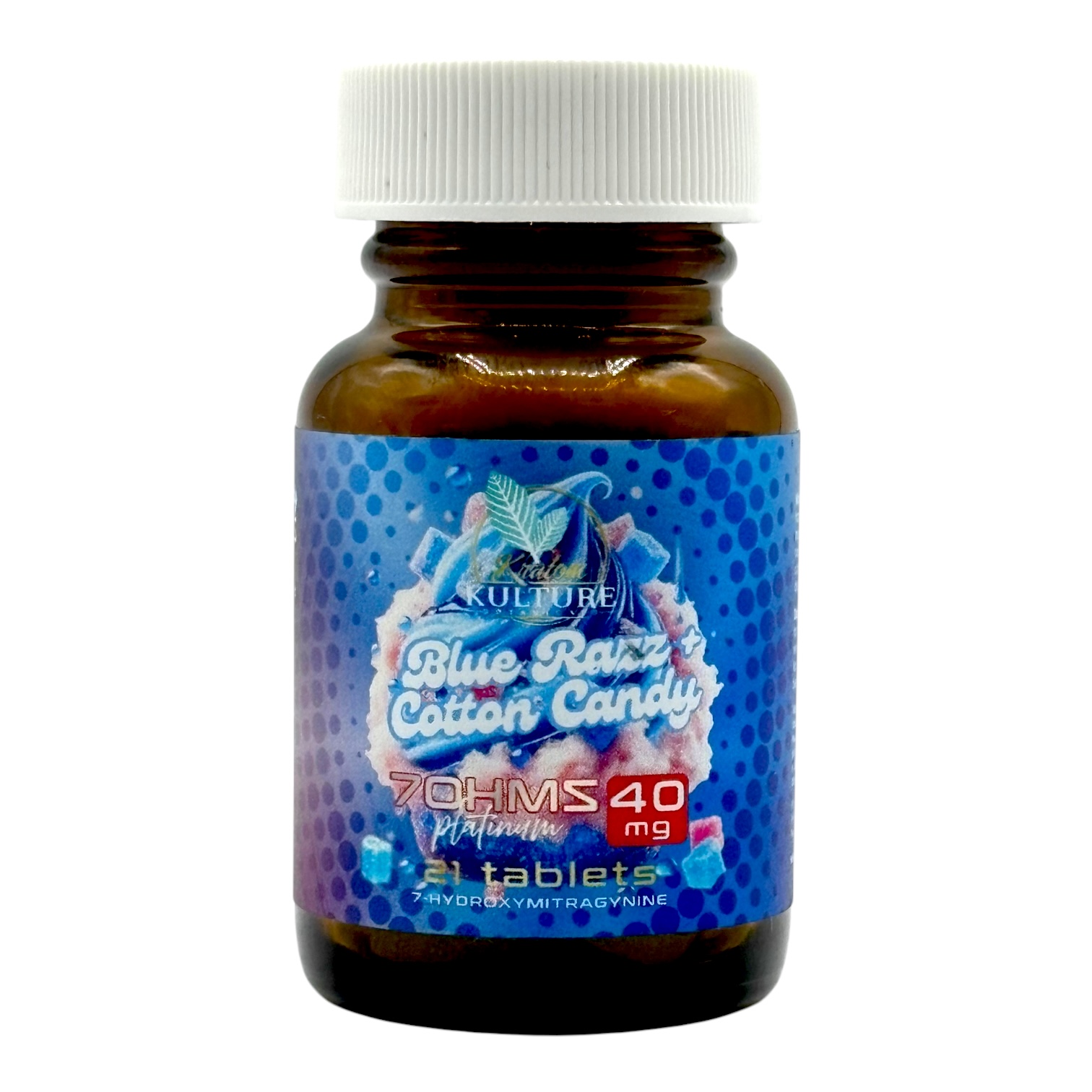 Kratom Kulture Blue Razz Flavored Tablets