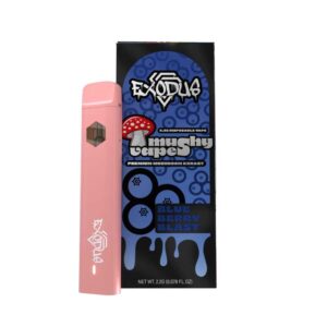Exodus Mushy Vapes Blue Berry Blast (front)
