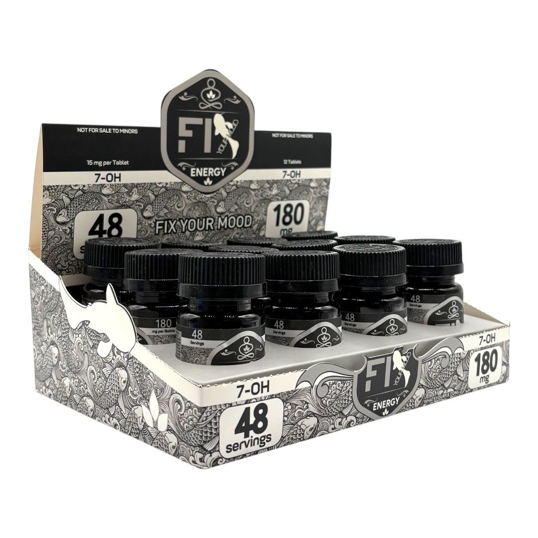 Fix Your Mood - Display Case of 7-oh 180mg tablet containers