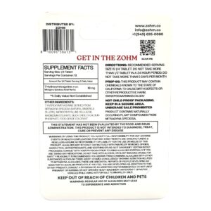 ZOHM 7-OH Flavored Extra Strength Tablets