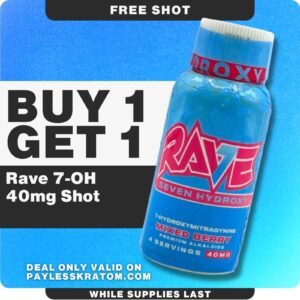Rave Kratom 7-OH Strawberry Lemonade Tablets 50mg 4ct