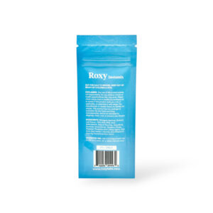 back of packet of Roxy Complex Alkaloid 7OH Drink Mix (orange)